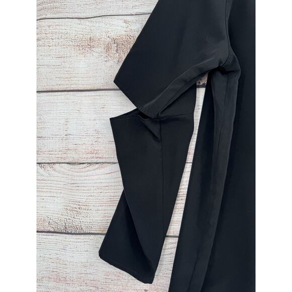 One TeaSpoon Split Elbow Open Back Sheath Mini Dress Women's Size XXS Black - Picture 7 of 14